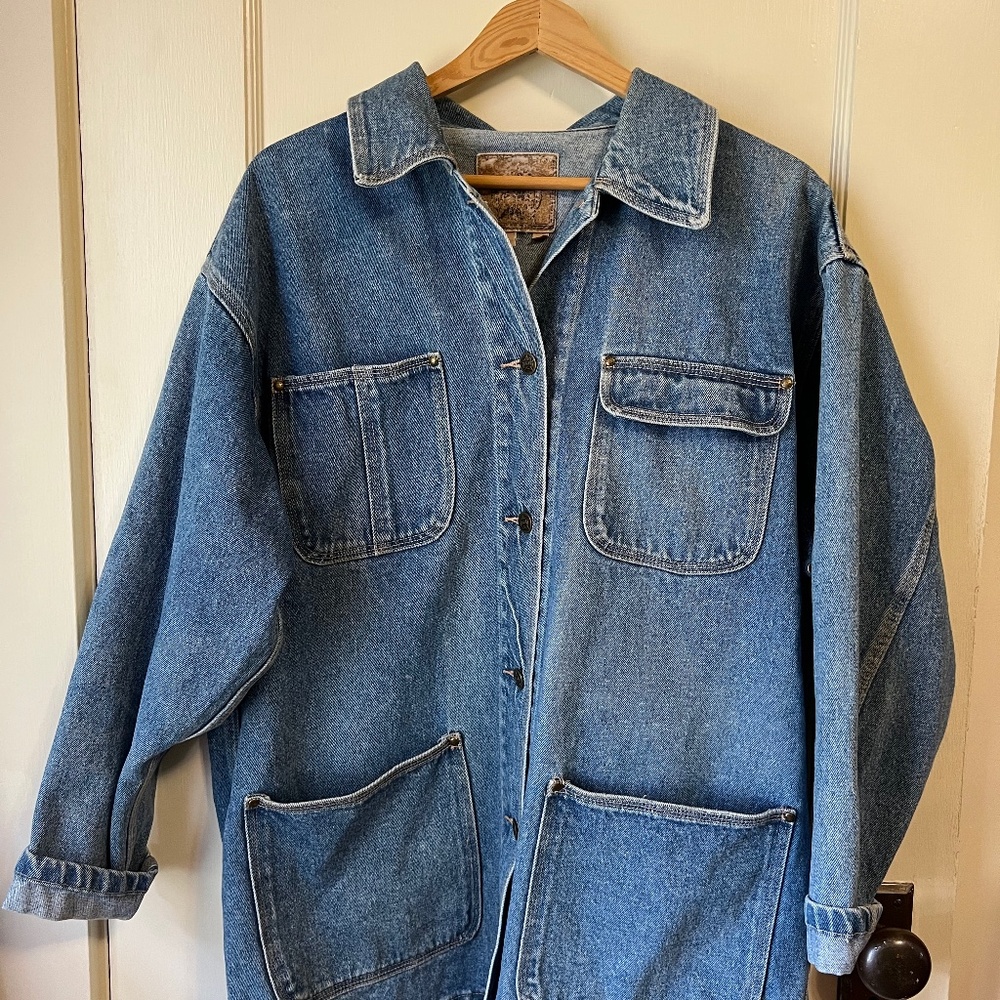 AMI denim chore coat